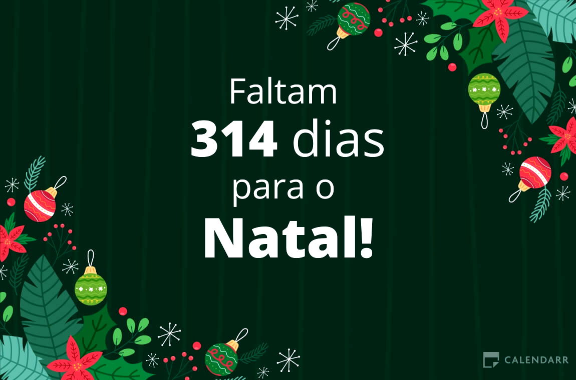 Descobre quantos dias faltam para o Natal - Calendarr