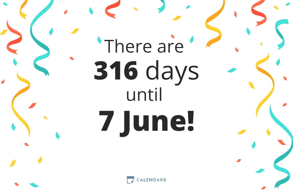 How many days until 7 June - Calendarr