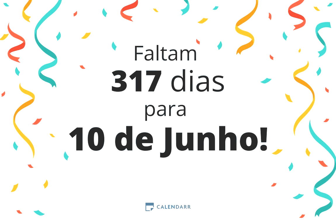 Descobre quantos dias faltam para 10 de Junho - Calendarr