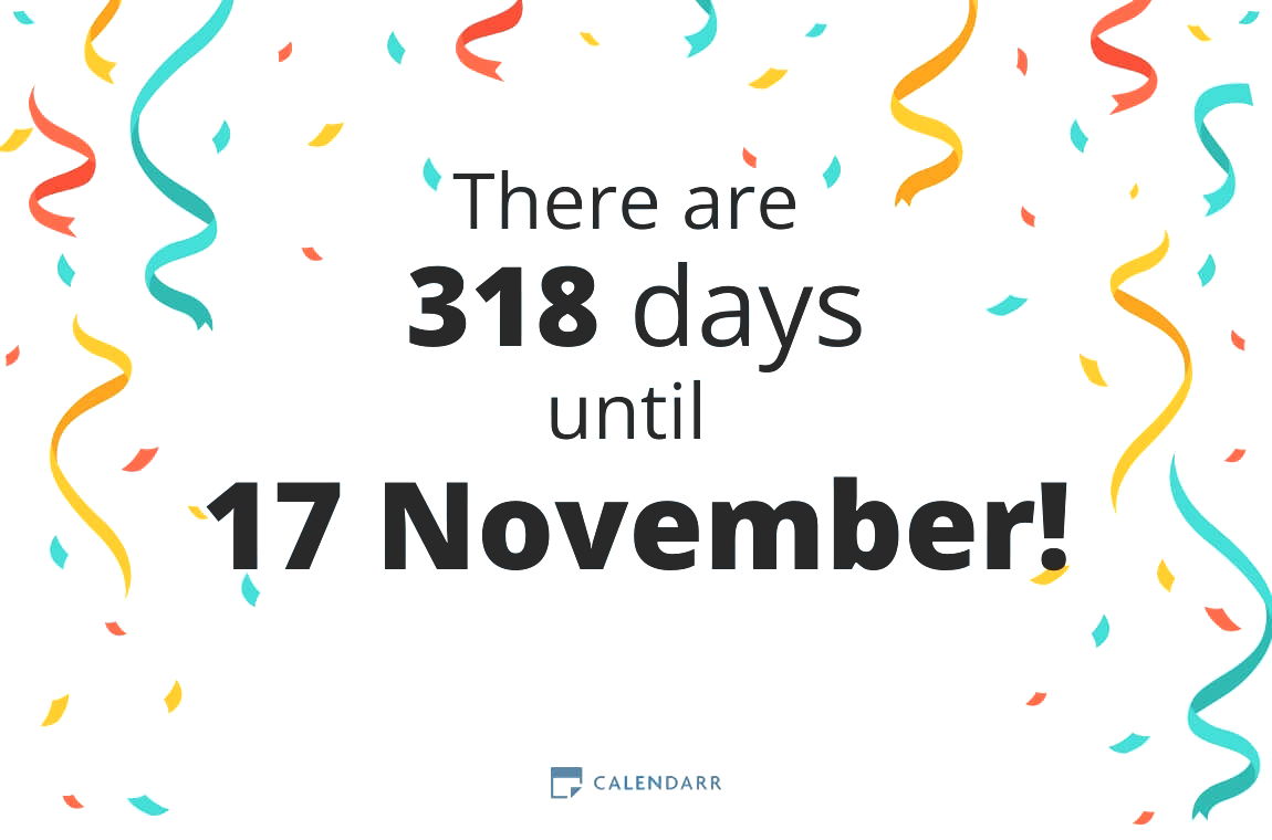 How many days until 17 November - Calendarr