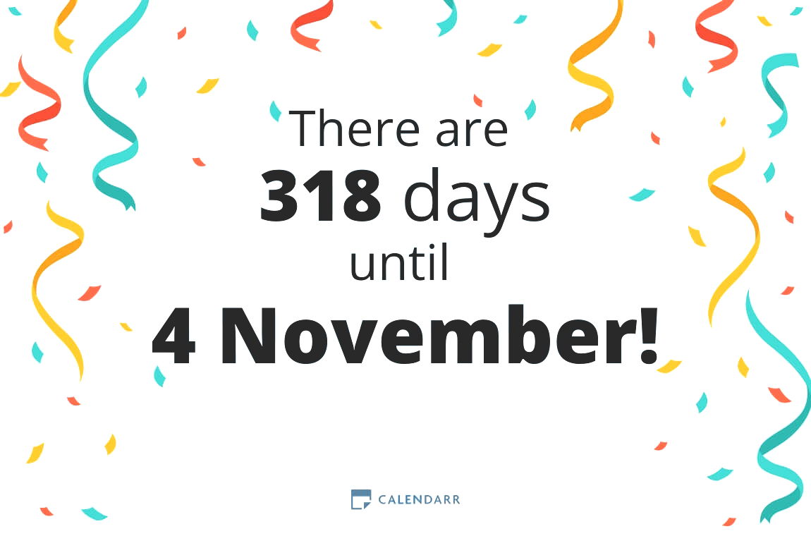 How many days until 4 November - Calendarr