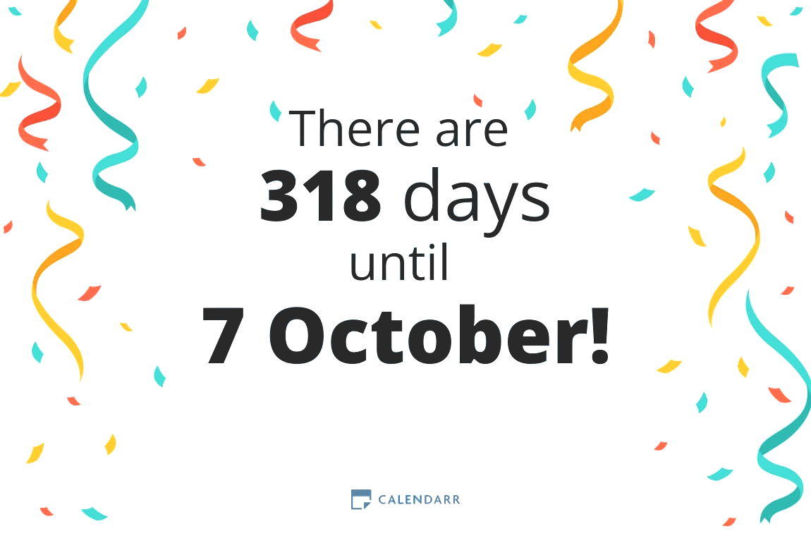 How many days until 7 October - Calendarr