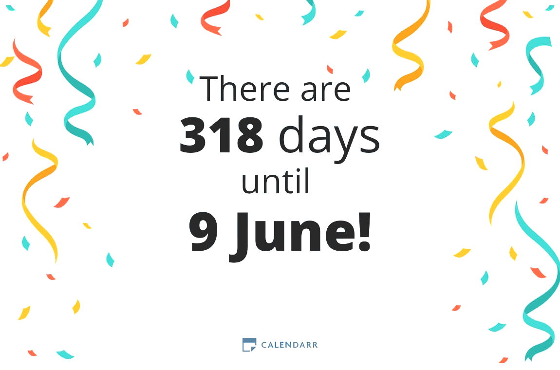 How many days until 9 June - Calendarr