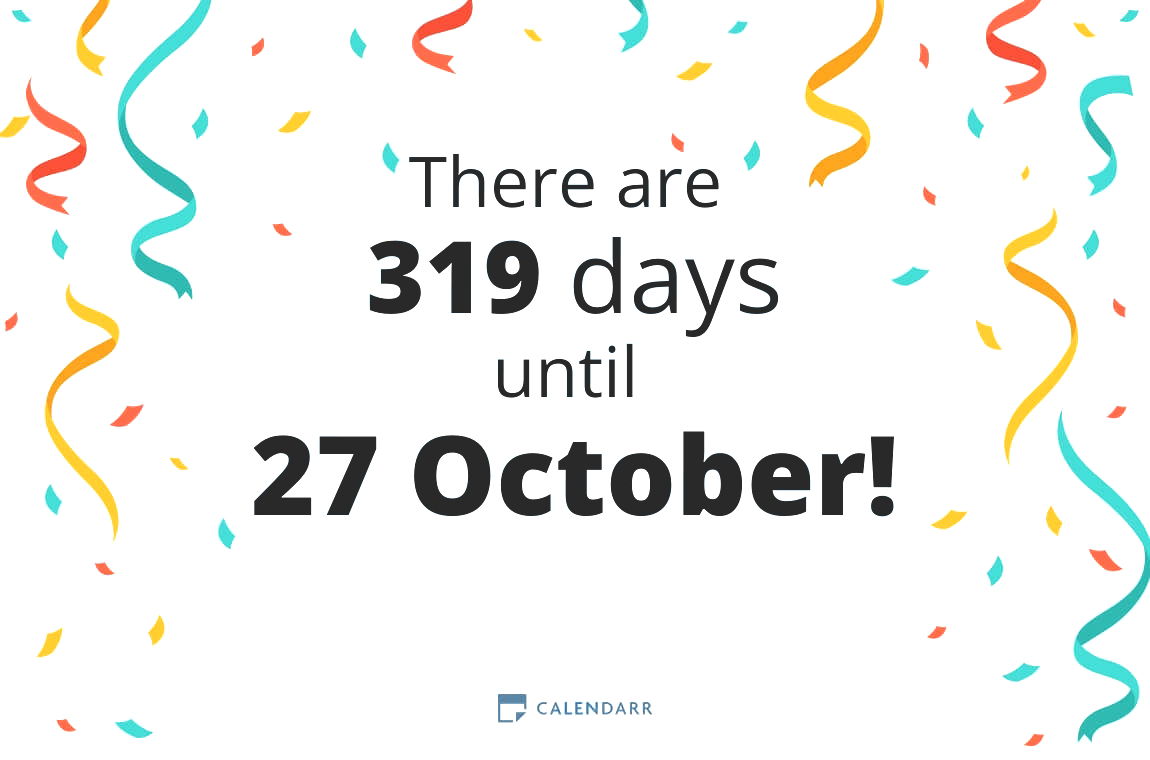 How many days until 27 October - Calendarr