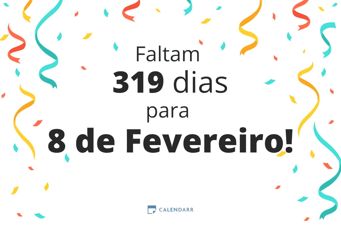 Descobre quantos dias faltam para 8 de Fevereiro - Calendarr