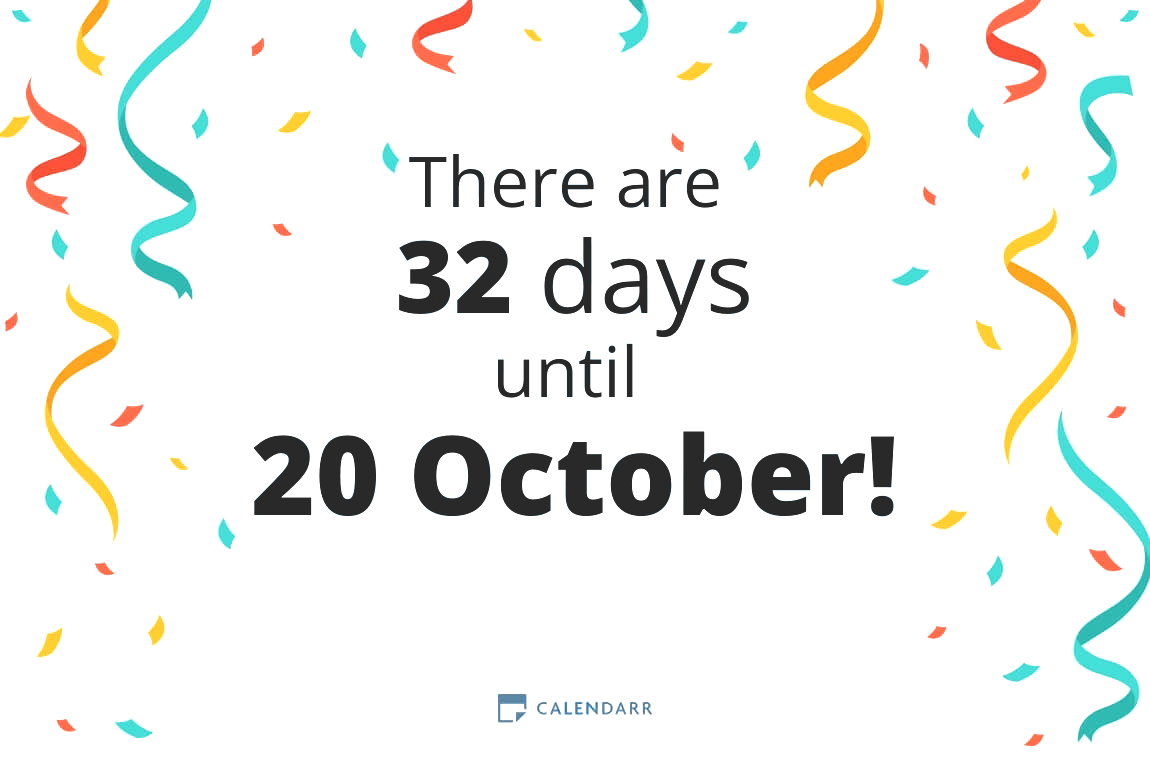 How many days until 20 October - Calendarr