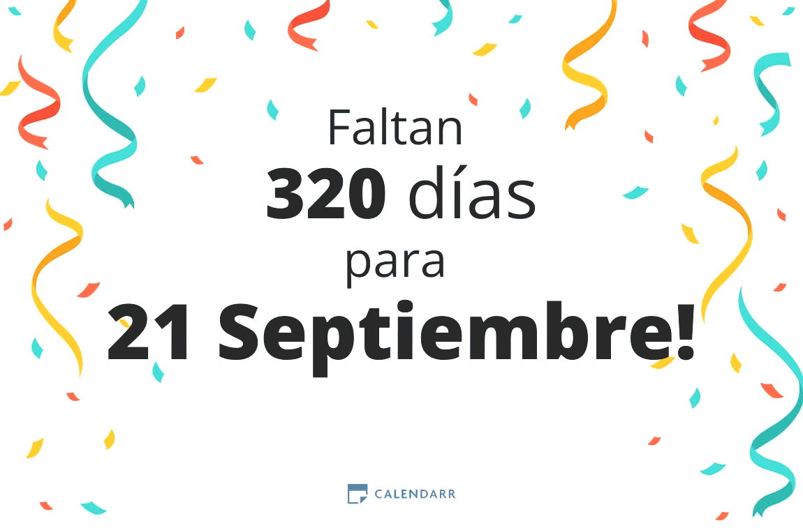 Descubre cuántos días faltan para 21 Septiembre - Calendarr