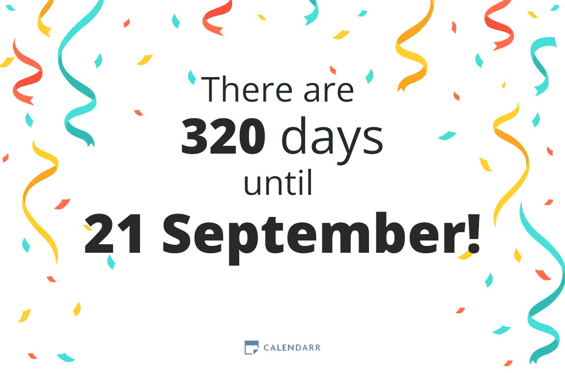 How many days until 21 September - Calendarr