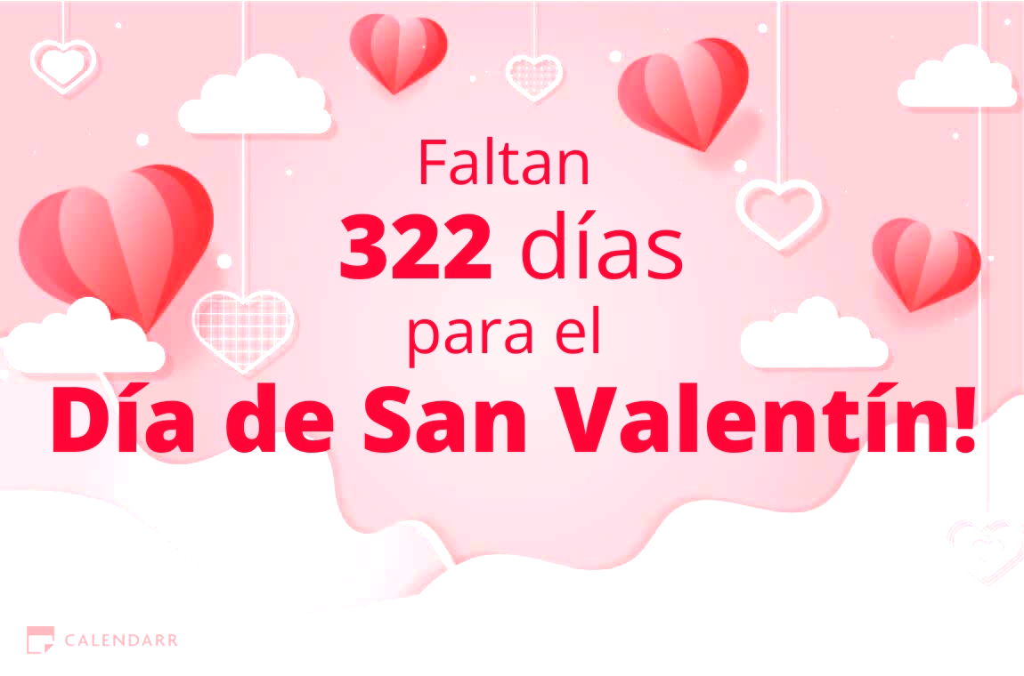 Descubre cuántos días faltan para el Día de San Valentín - Calendarr