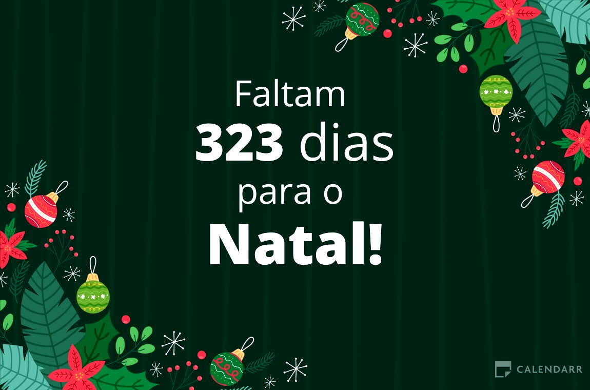 Descobre quantos dias faltam para  o Natal - Calendarr