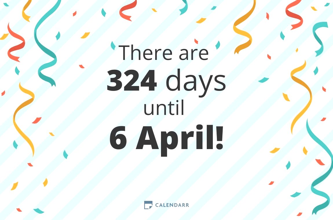 How many days until 6 April - Calendarr