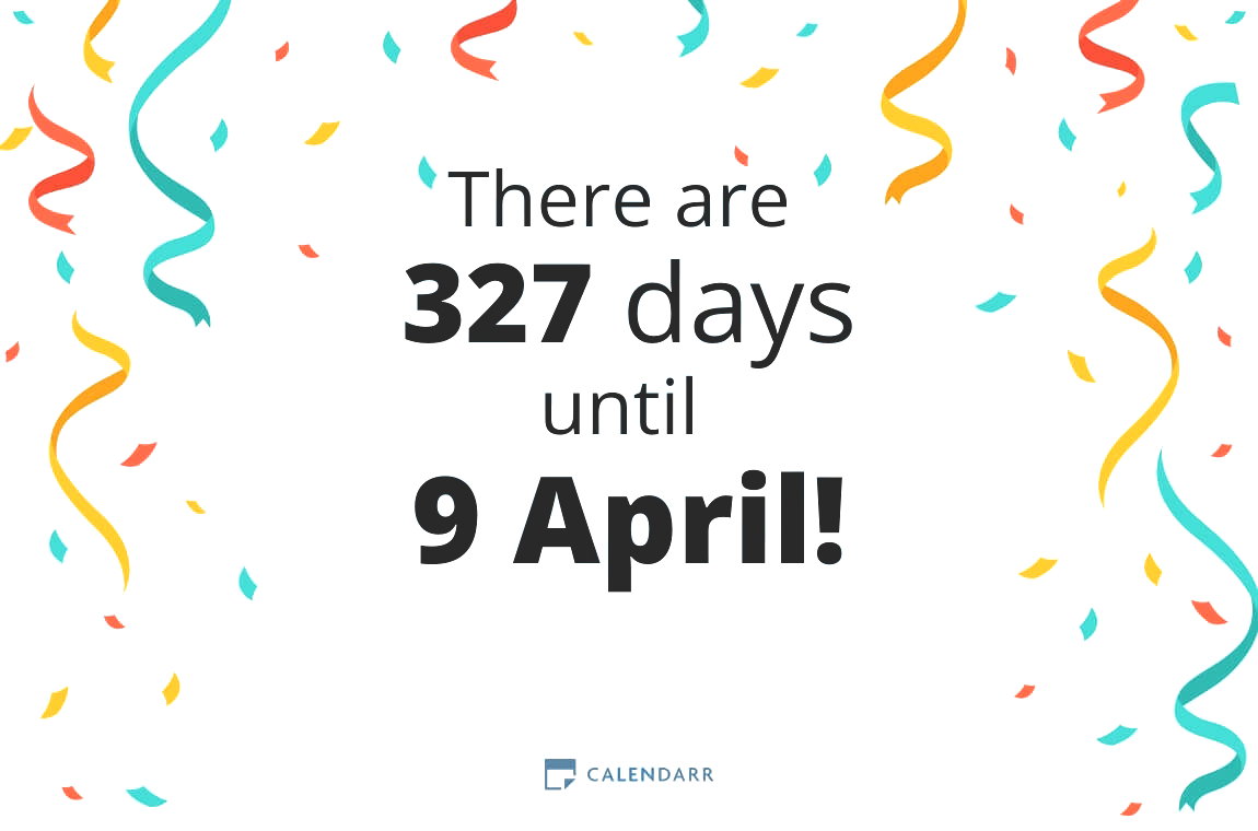 How many days until 9 April - Calendarr