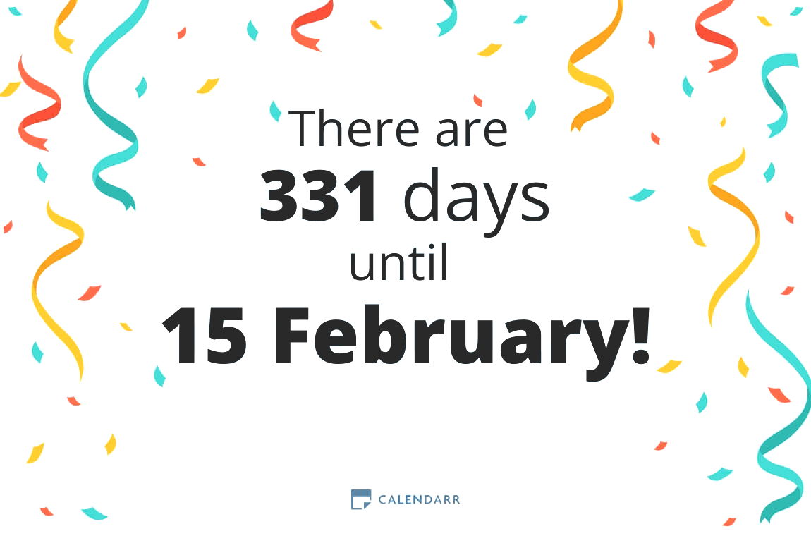 How many days until 15 February - Calendarr