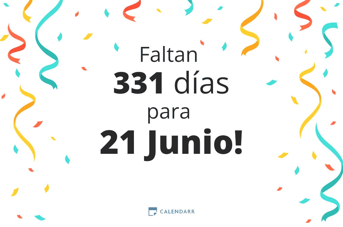 Descubre cuántos días faltan para 21 Junio - Calendarr