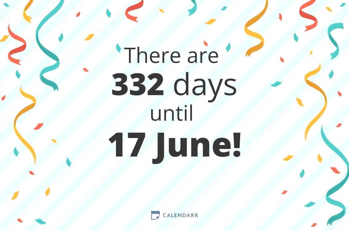 How many days until 17 June Calendarr