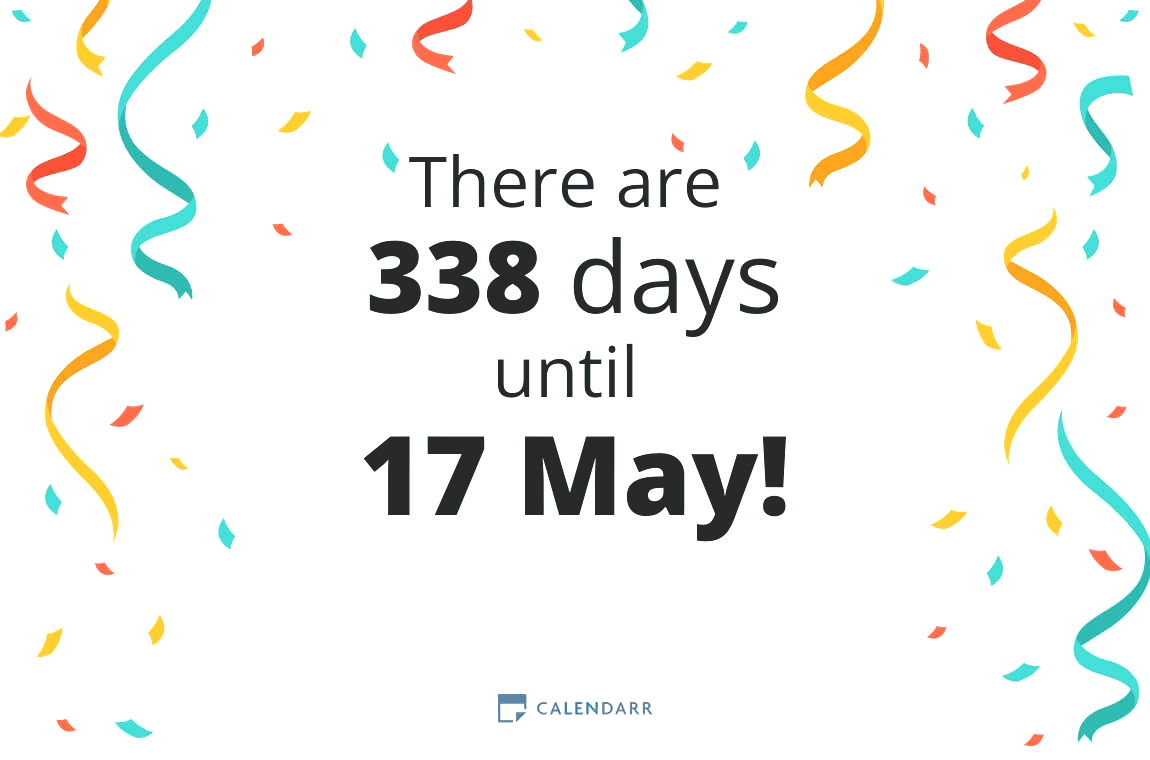 How many days until 17 May - Calendarr