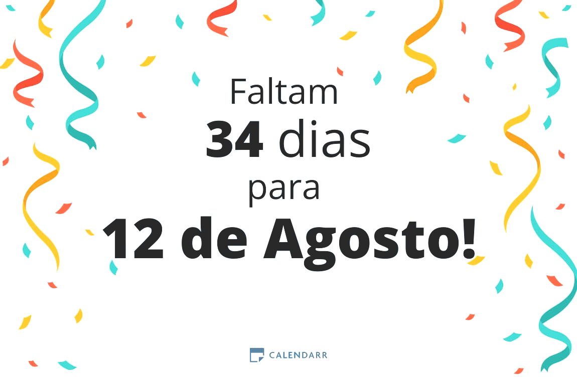 Descubra quantos dias faltam para 12 de Agosto Calendarr Descubra quantos dias faltam para 12 de Agosto Calendarr