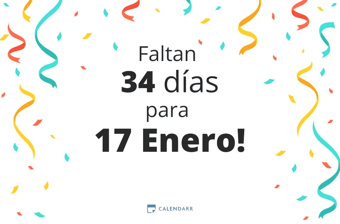Descubre cuántos días faltan para 17 Enero - Calendarr