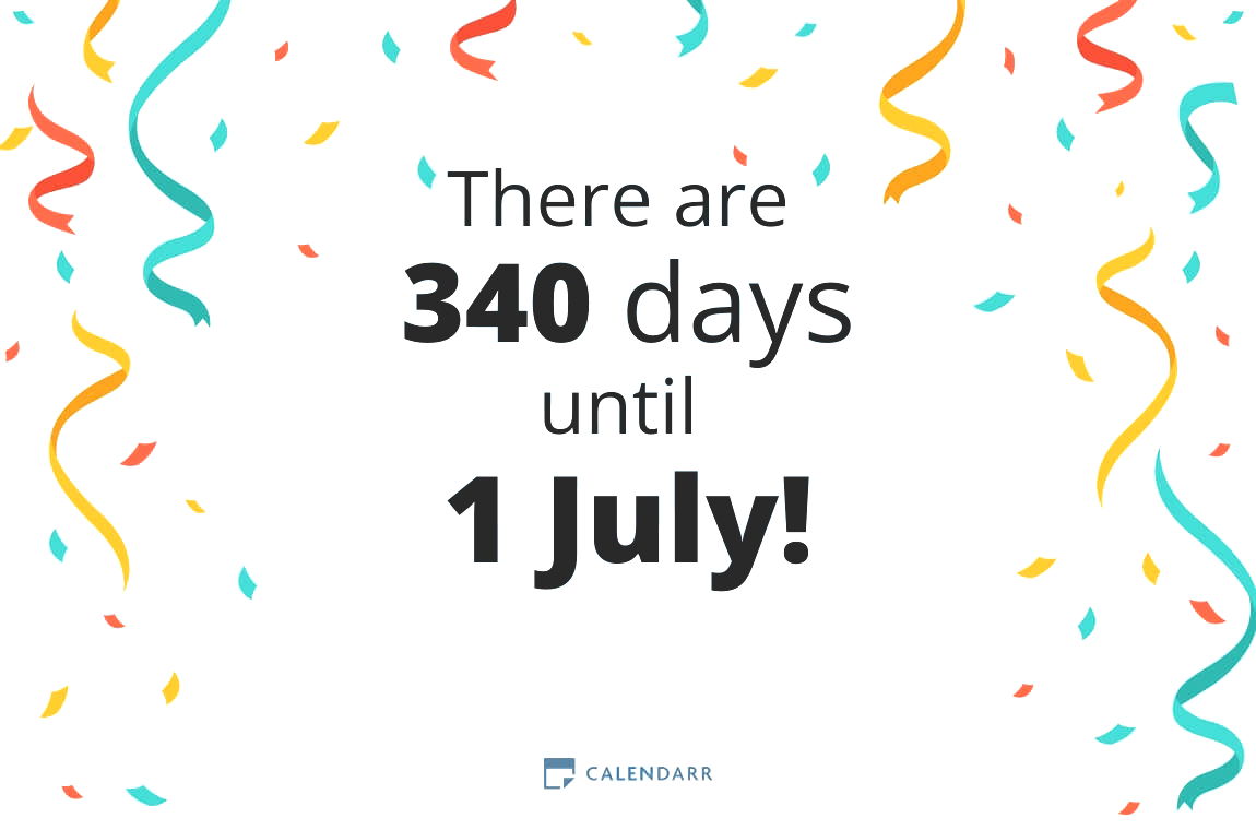 How many days until 1 July - Calendarr
