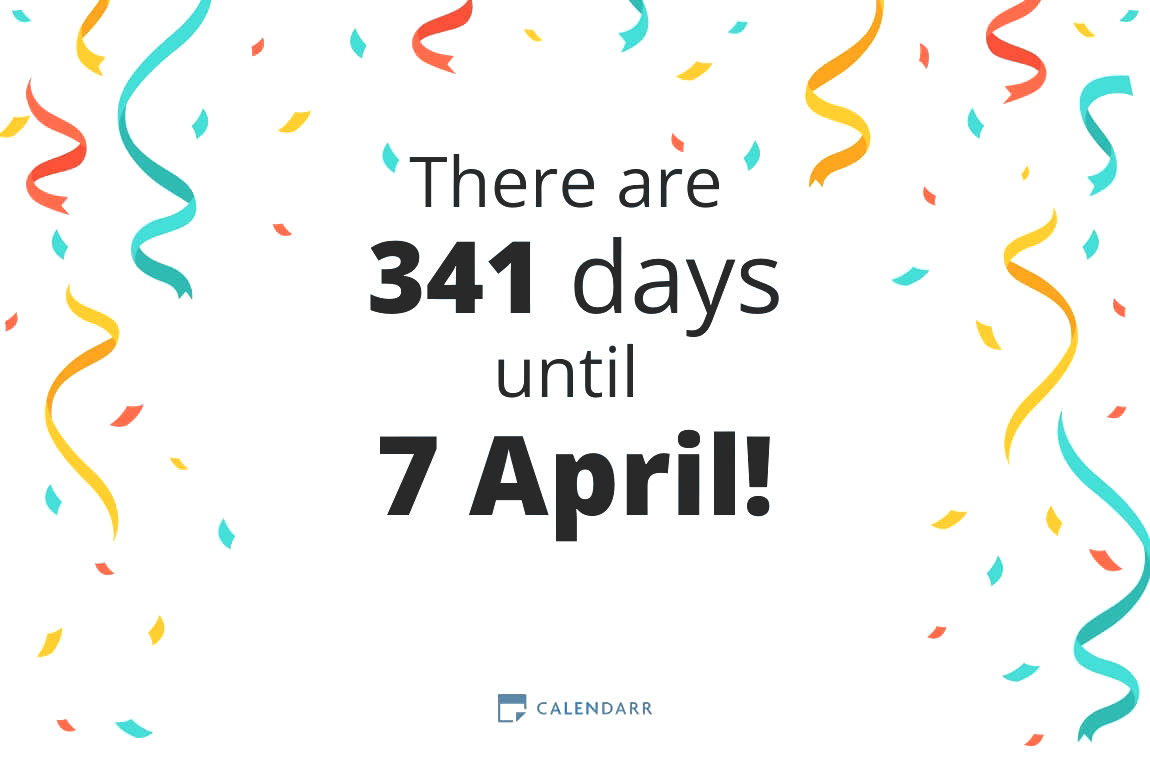 How many days until 7 April - Calendarr