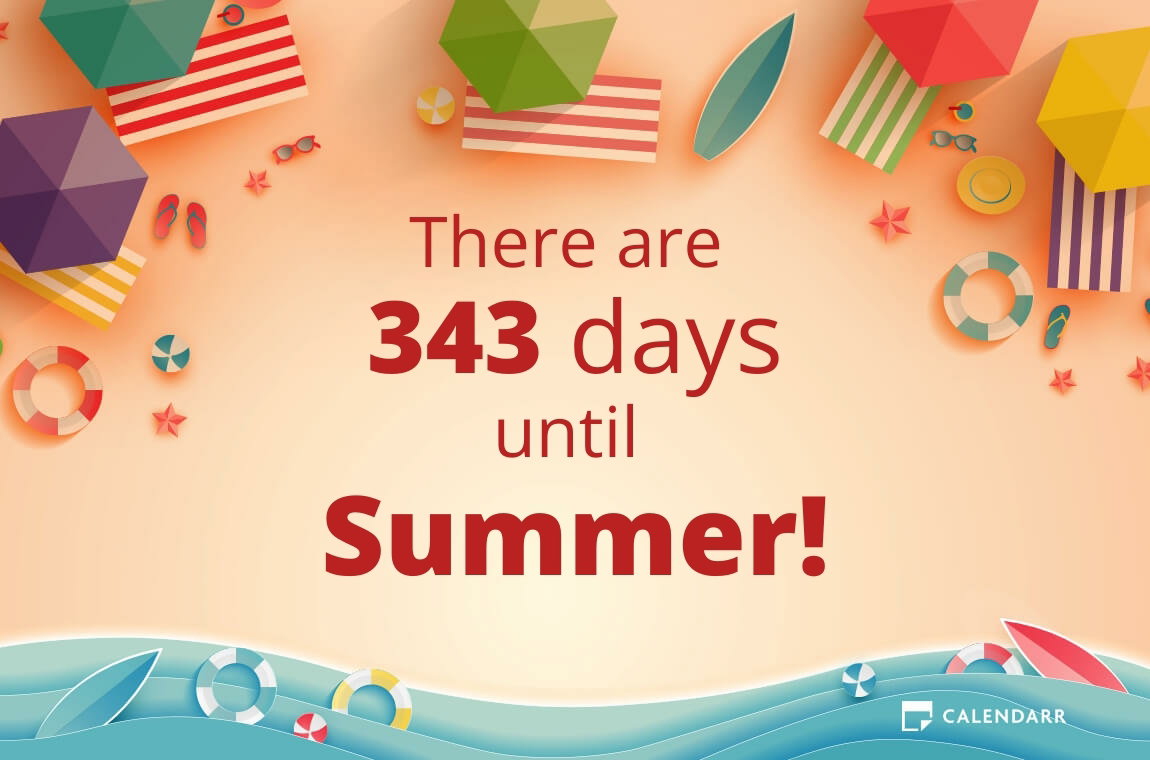 How Many Days Until Summer Calendarr How Many Days Until Summer Calendarr