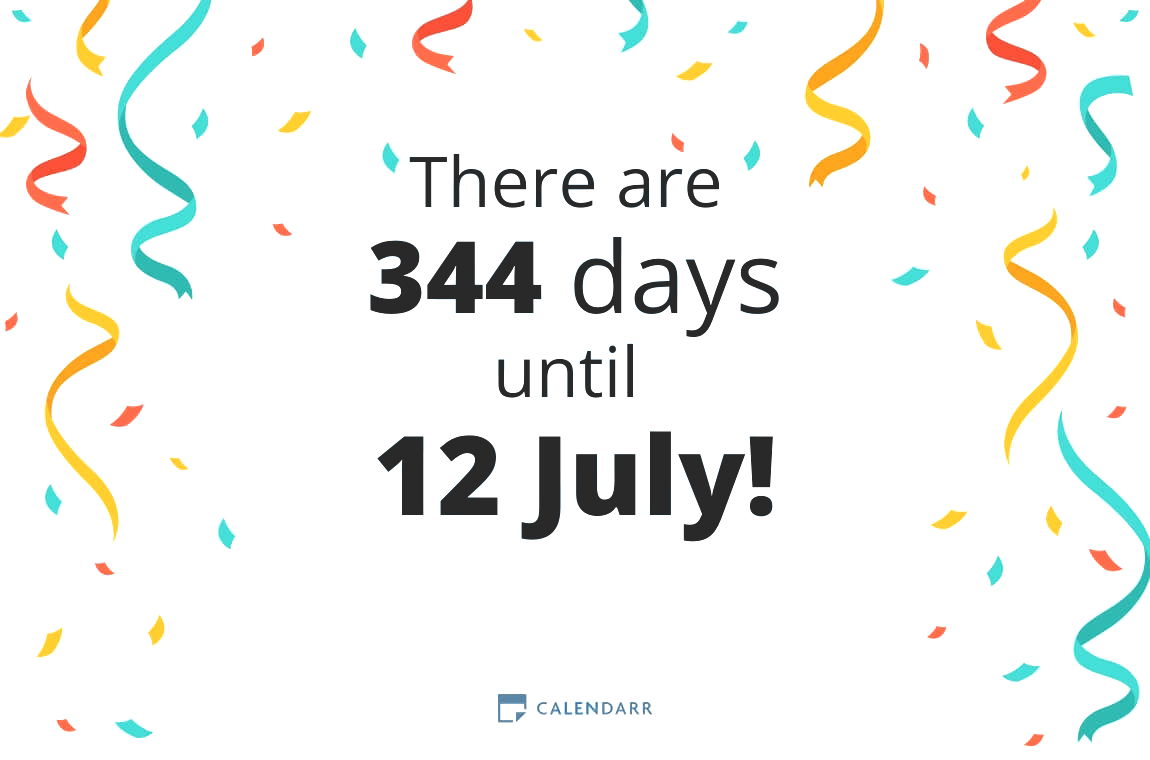 How many days until 12 July - Calendarr