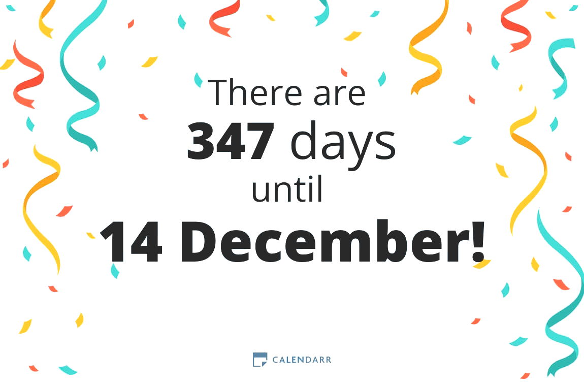 How many days until 14 December - Calendarr