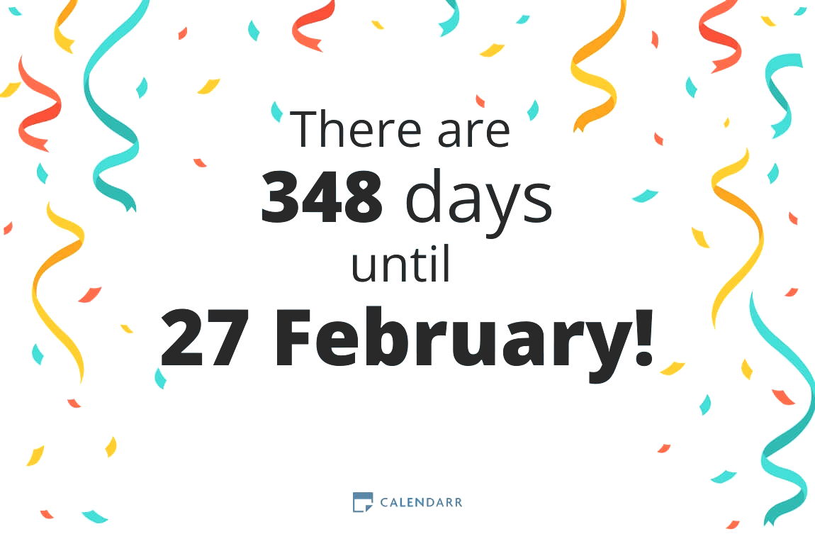 How many days until 27 February - Calendarr