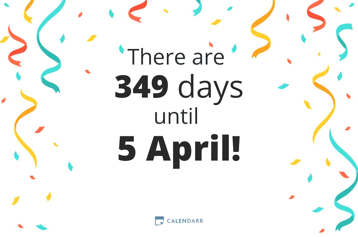 How many days until 5 April - Calendarr