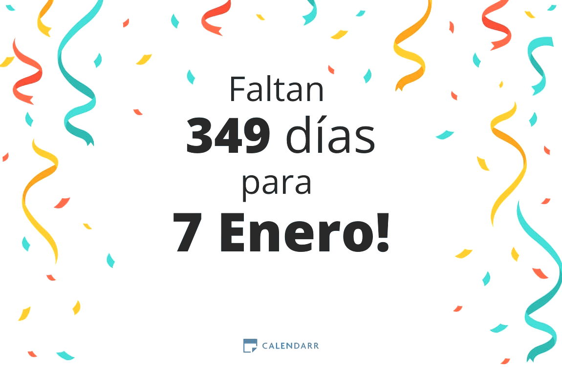 Descubre cuántos días faltan para 7 Enero - Calendarr