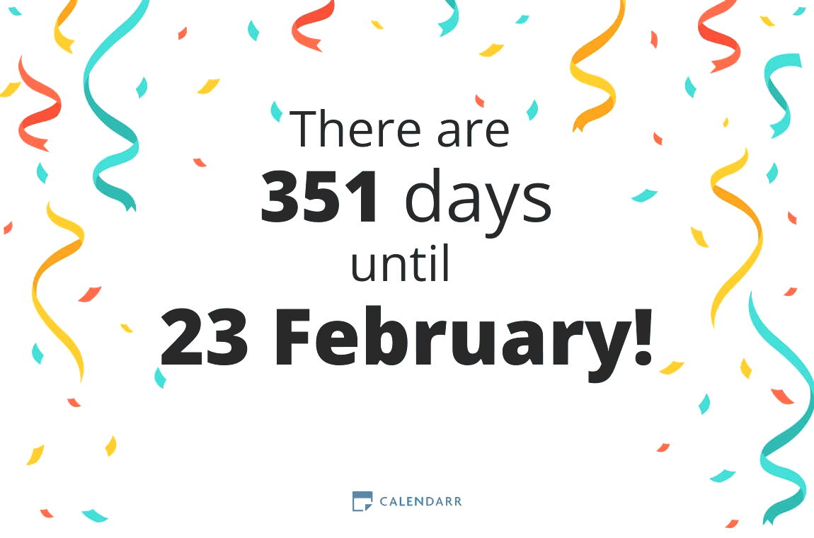 How many days until 23 February - Calendarr