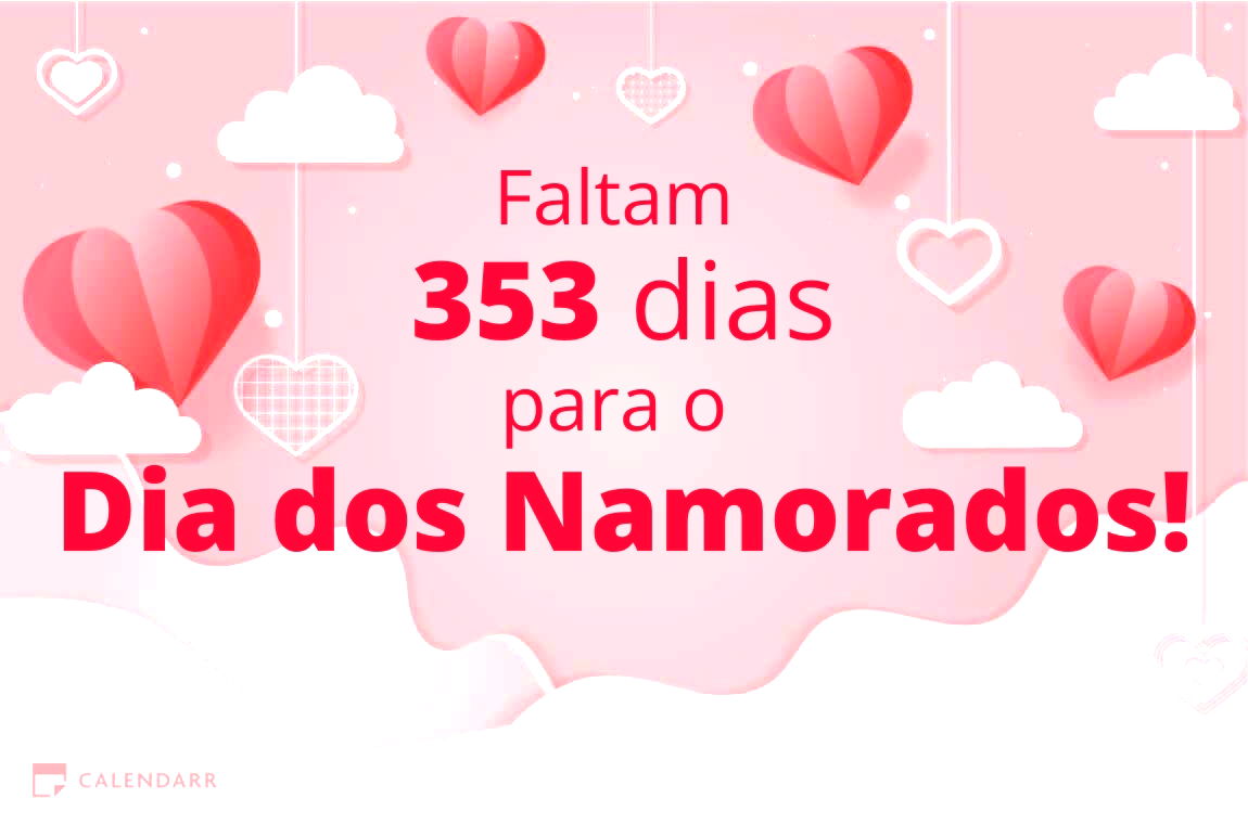 Descubra quantos dias faltam para o Dia dos Namorados - Calendarr