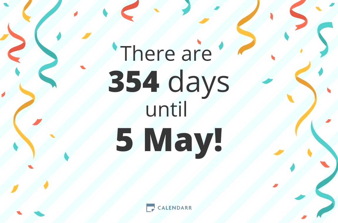 How many days until 5 May - Calendarr
