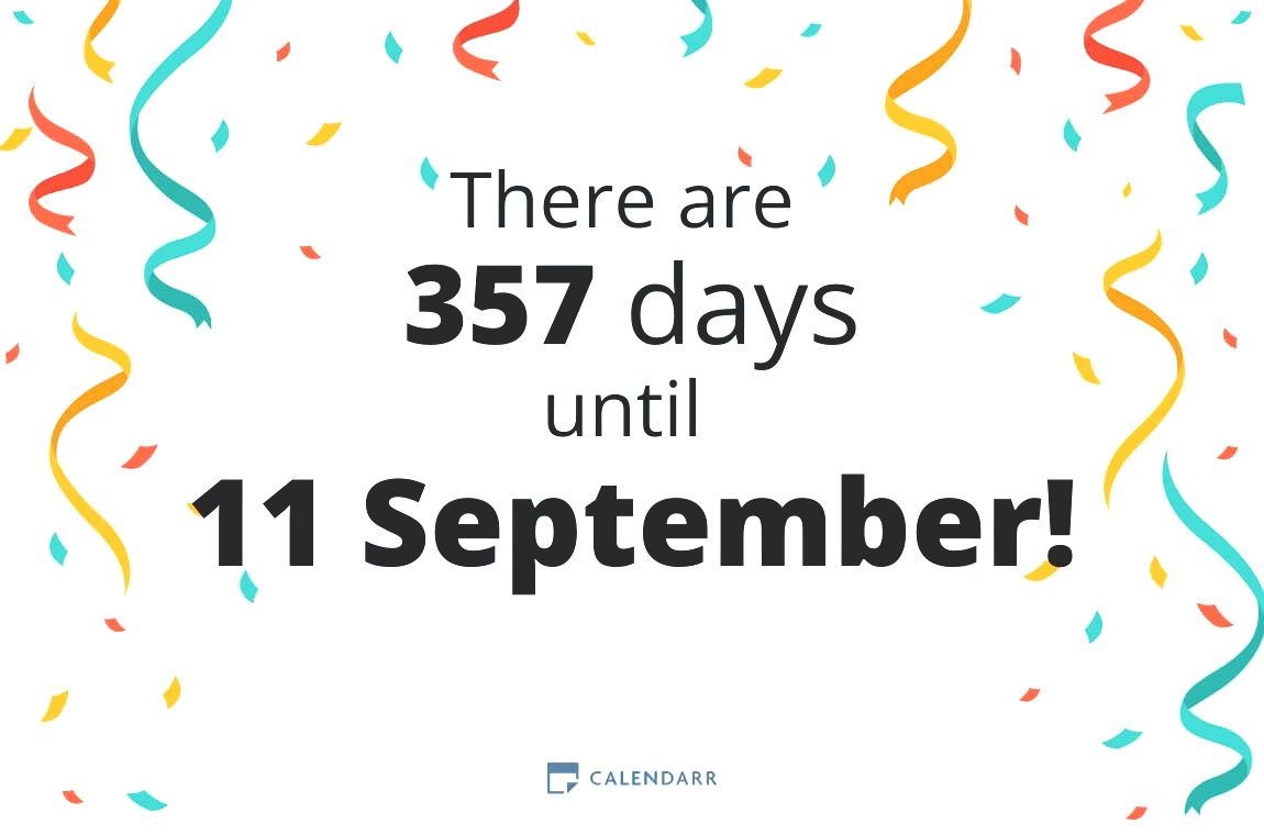 How many days until 11 September - Calendarr