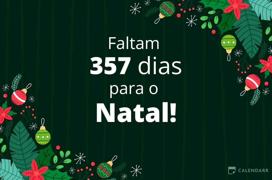 Descubra quantos dias faltam para o Natal - Calendarr