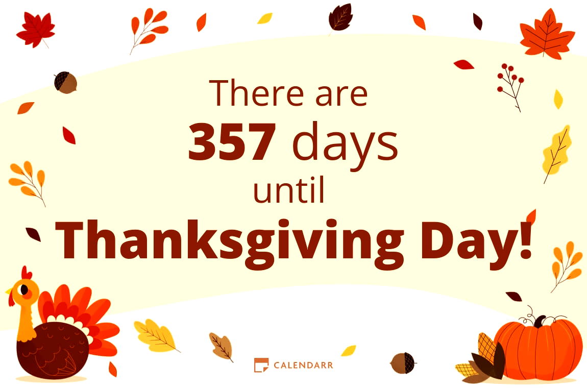 How many days until Thanksgiving Day - Calendarr
