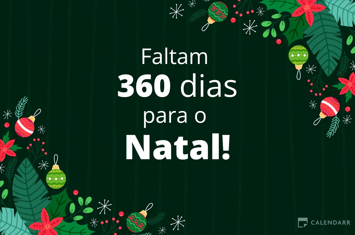 Descobre quantos dias faltam para  o Natal - Calendarr