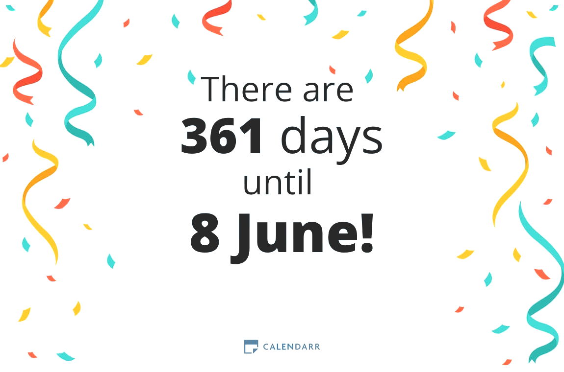 How many days until 8 June - Calendarr