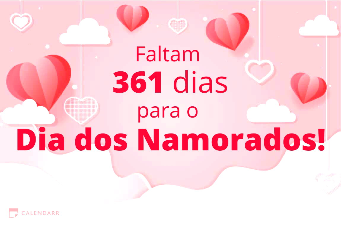 Descubra quantos dias faltam para o Dia dos Namorados - Calendarr