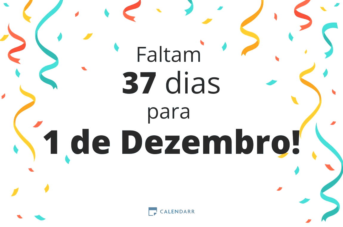 Descubra quantos dias faltam para 1 de Dezembro - Calendarr