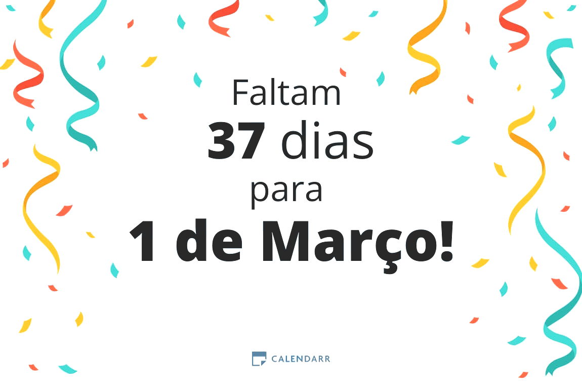 Descubra quantos dias faltam para 1 de Março - Calendarr