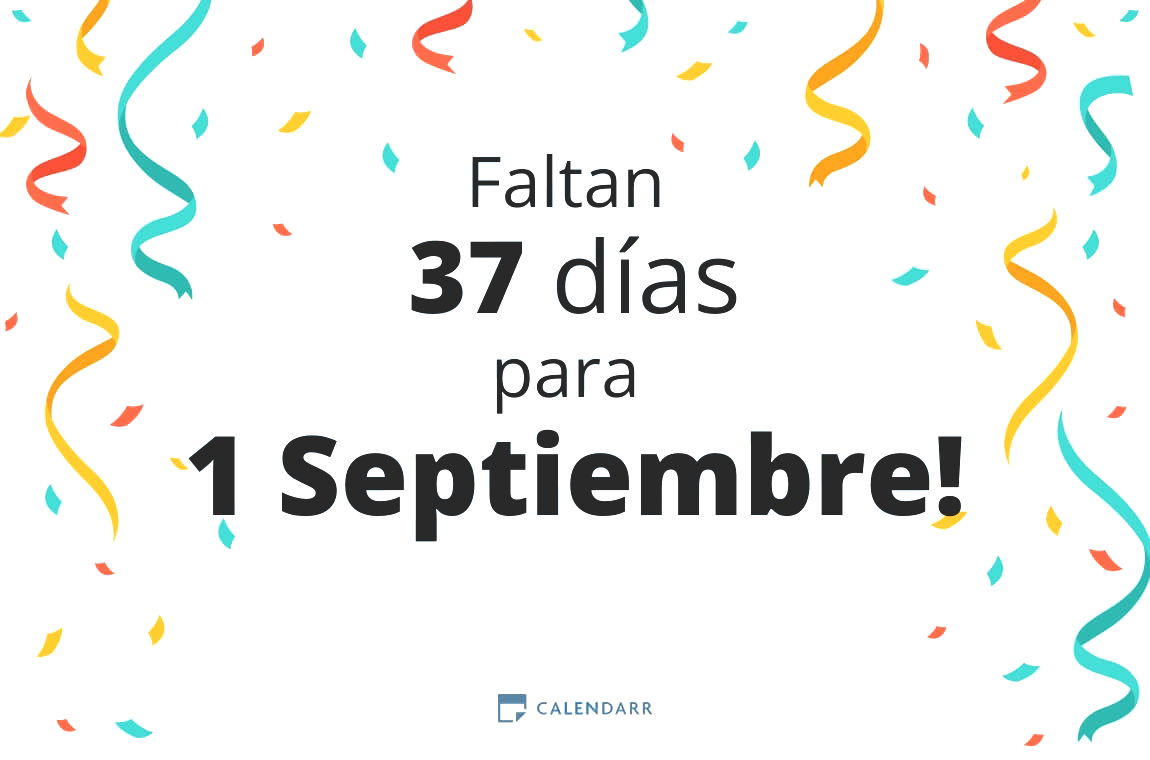 Descubre cuántos días faltan para 1 Septiembre - Calendarr