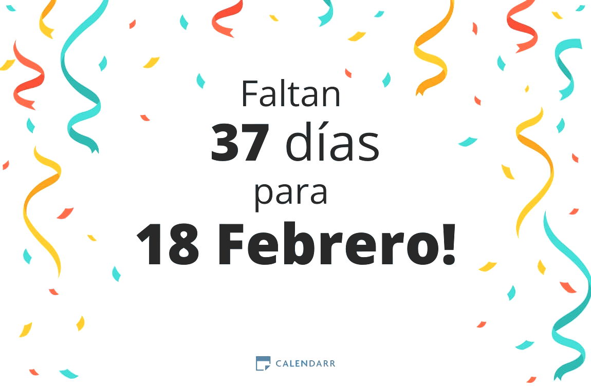 Descubre cuántos días faltan para 18 Febrero - Calendarr