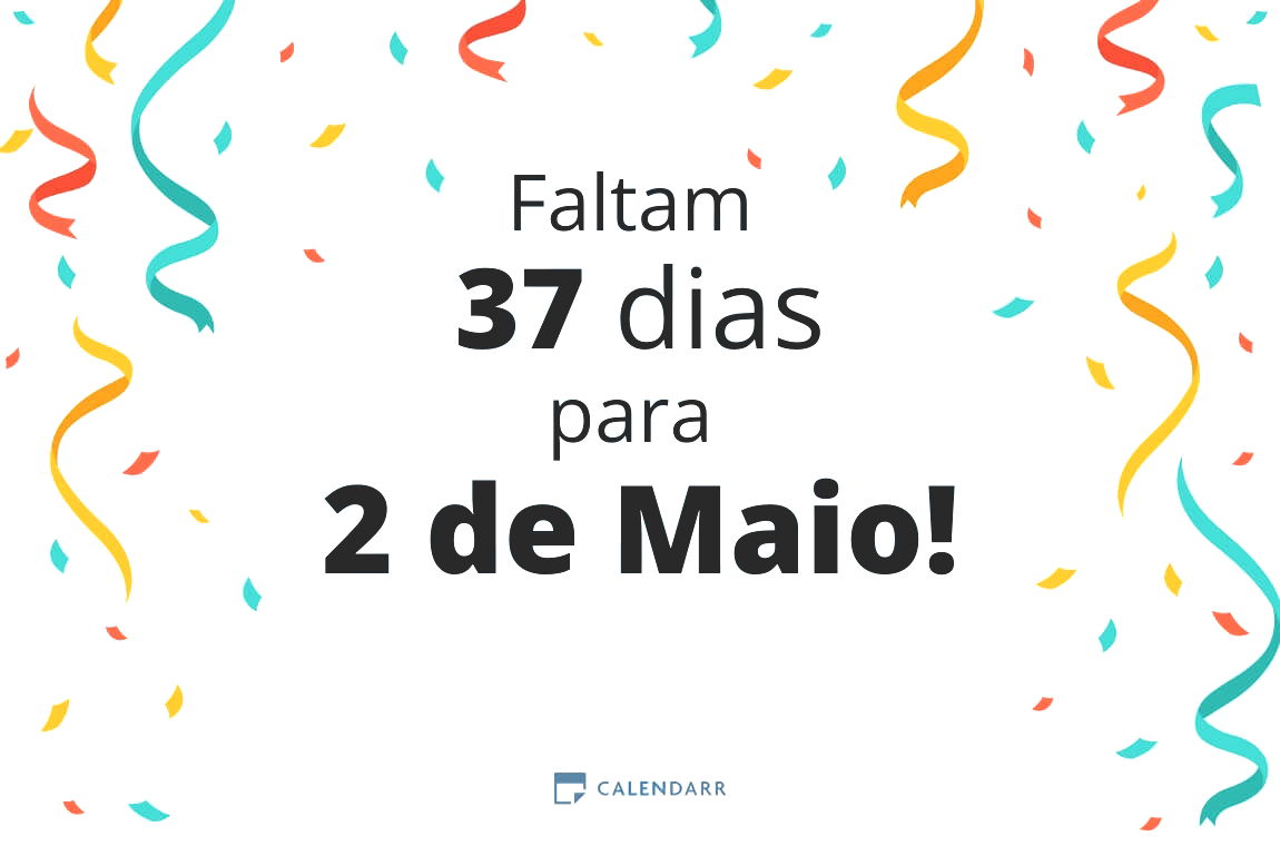Descubra quantos dias faltam para 2 de Maio - Calendarr