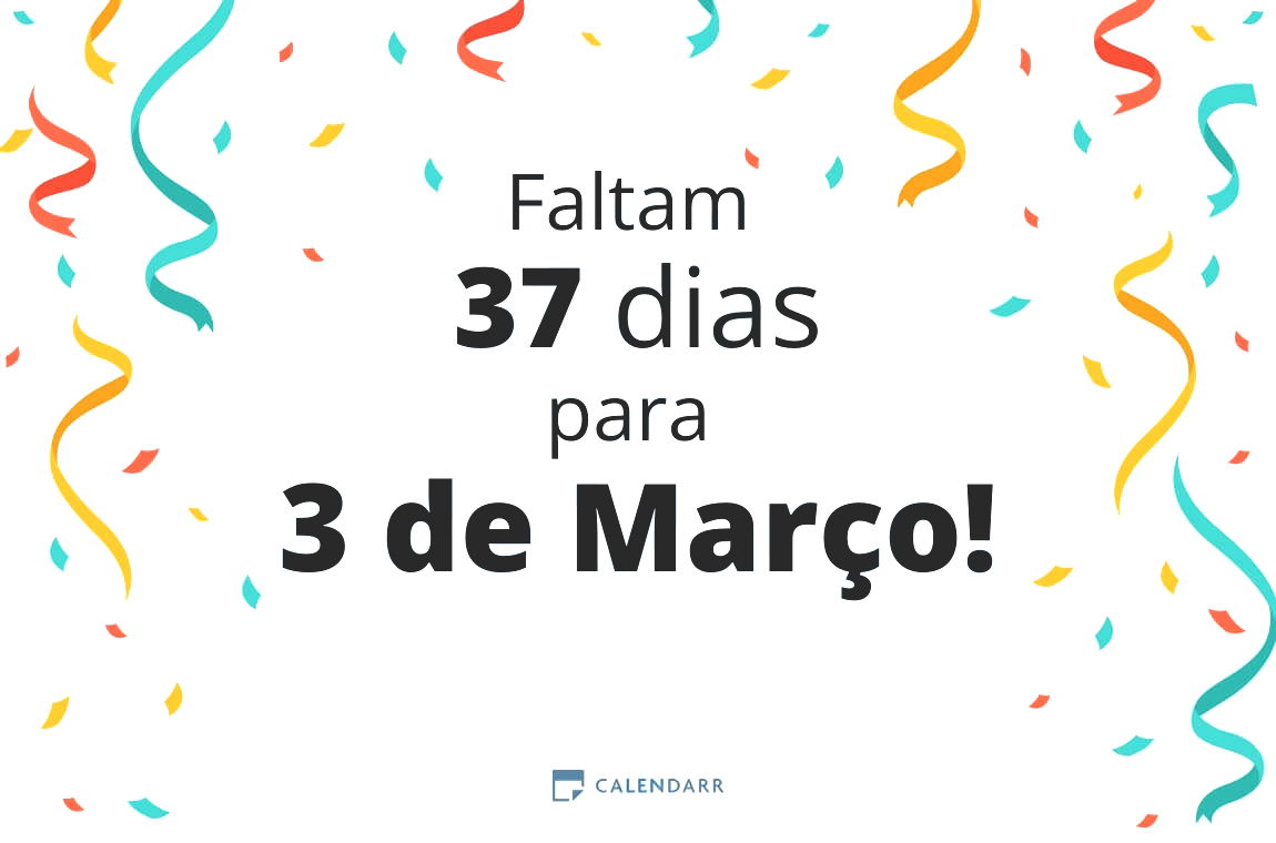 Descubra quantos dias faltam para 3 de Março - Calendarr