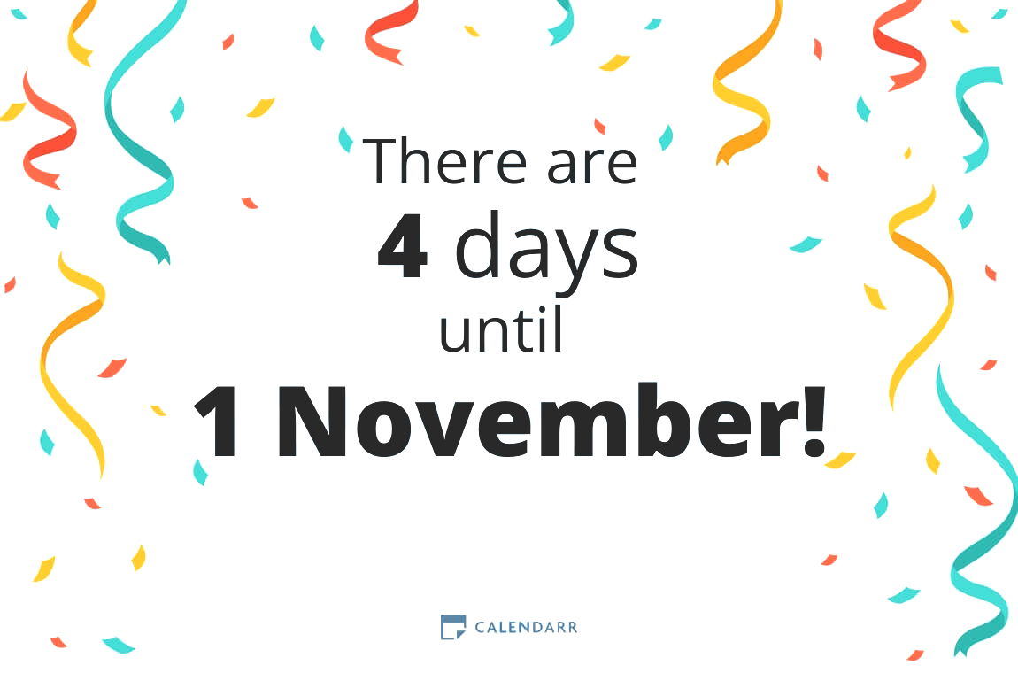 How many days until 1 November - Calendarr