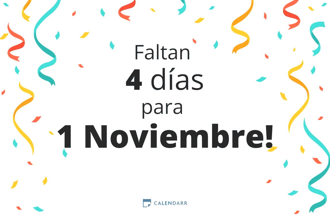 Descubre cuántos días faltan para 1 Noviembre - Calendarr