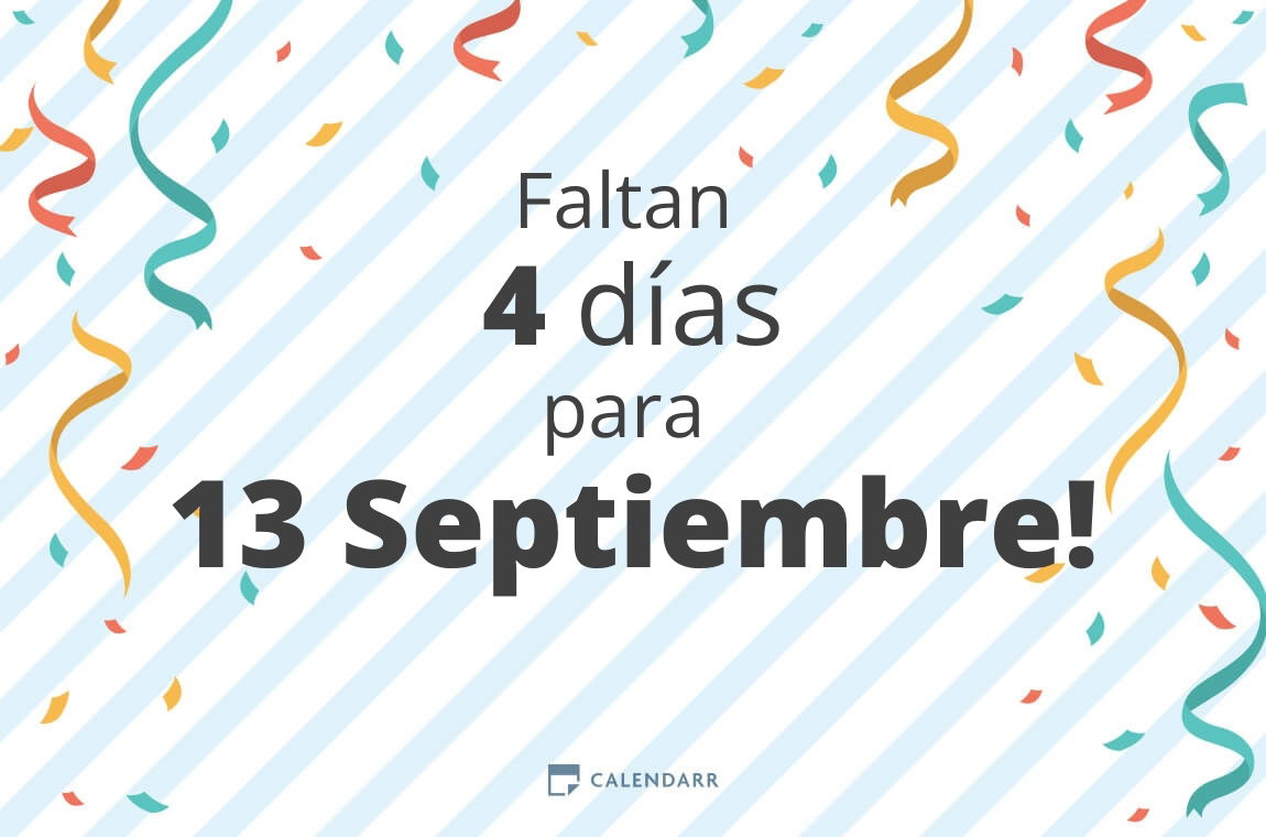 Descubre Cu ntos D as Faltan Para 13 Septiembre Calendarr Descubre Cu ntos D as Faltan Para 13 Septiembre Calendarr