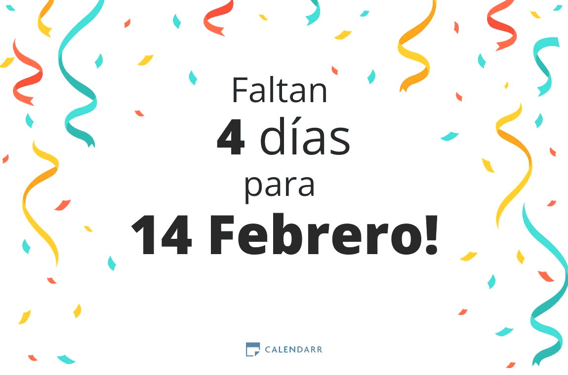 Descubre cuántos días faltan para 14 Febrero - Calendarr