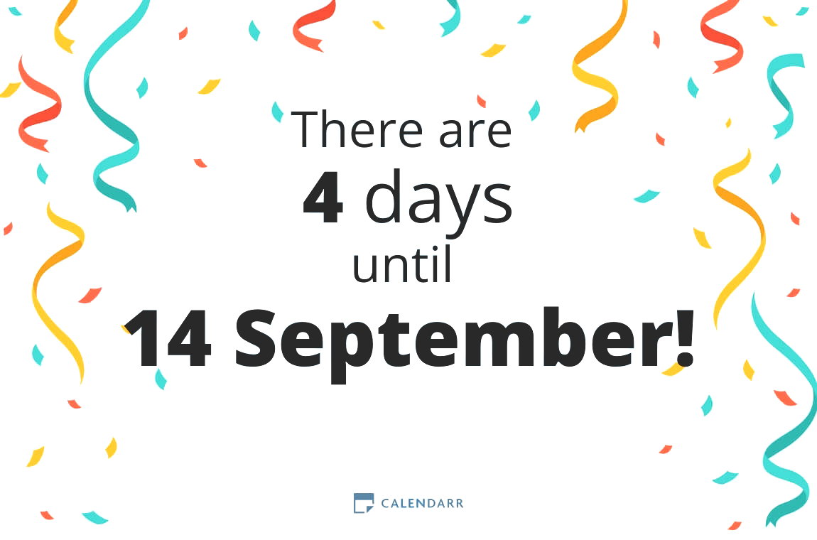 How many days until 14 September - Calendarr